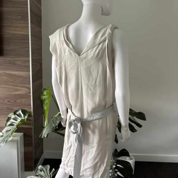 Sharon Wauchob Silk - Lurex Dress Belted NEW Sz 34 Women's Made in France❤️ - Picture 3 of 12